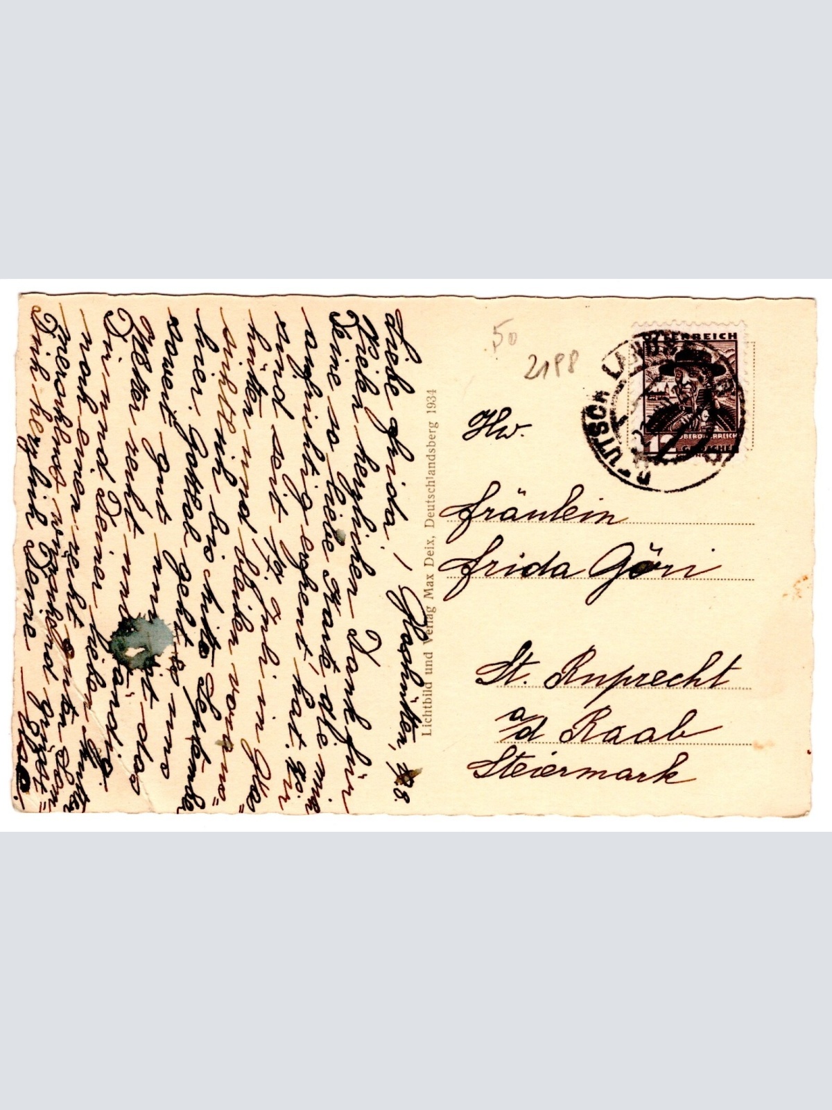 AK, Glashütten vom Jägerhaus, Steiermark, Ansichtskarte (S5188)