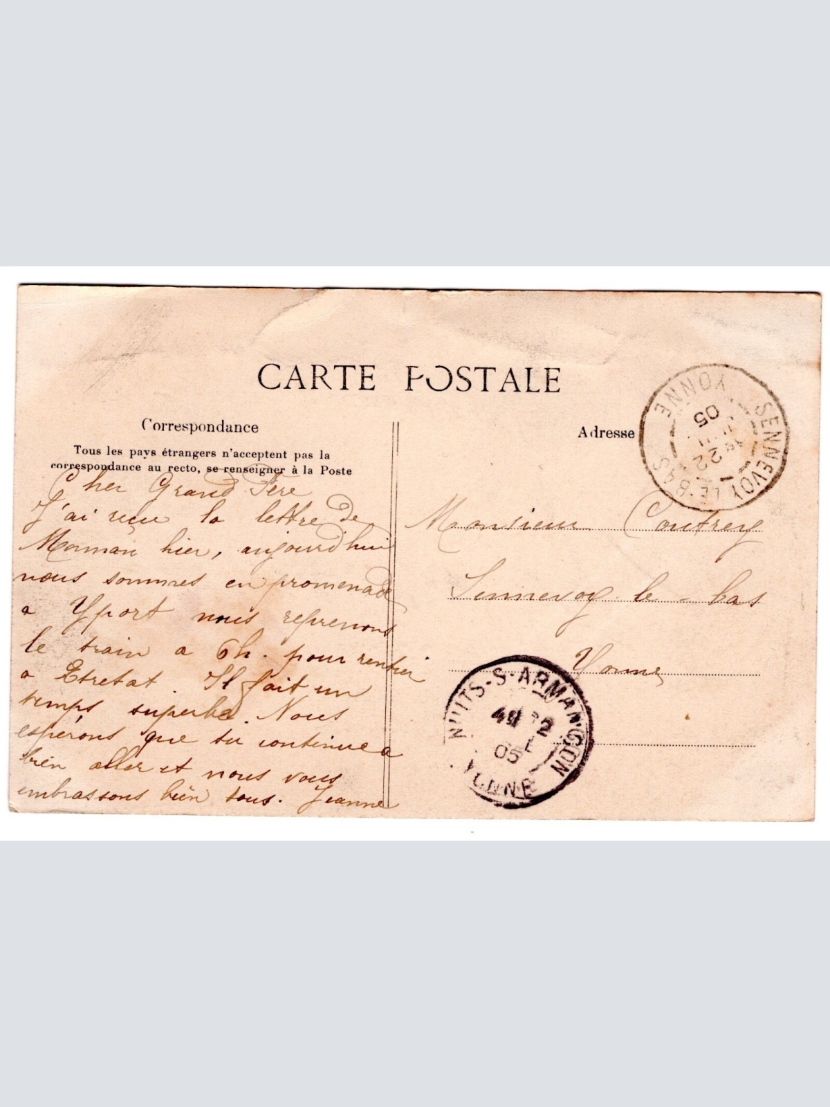 AK, Yport, Frankreich, Ansichtskarte (S5218)