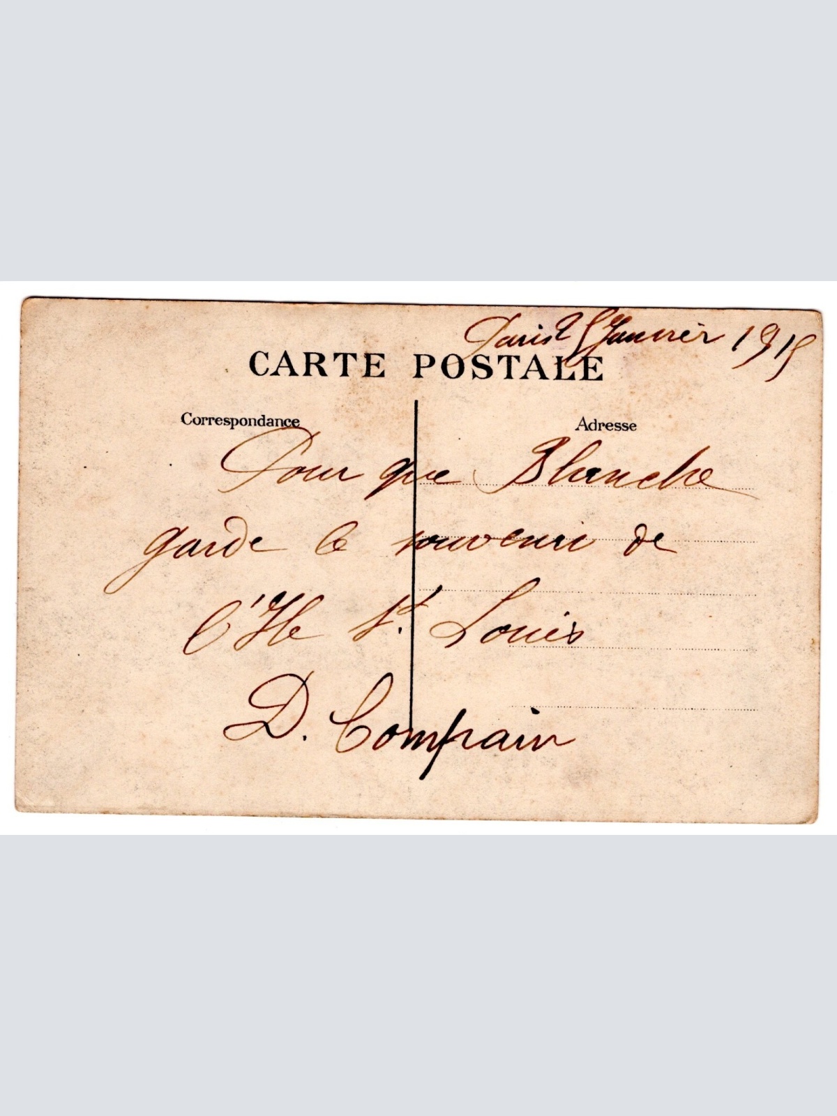 AK, Saint-Louis, Frankreich, Ansichtskarte (S5220)