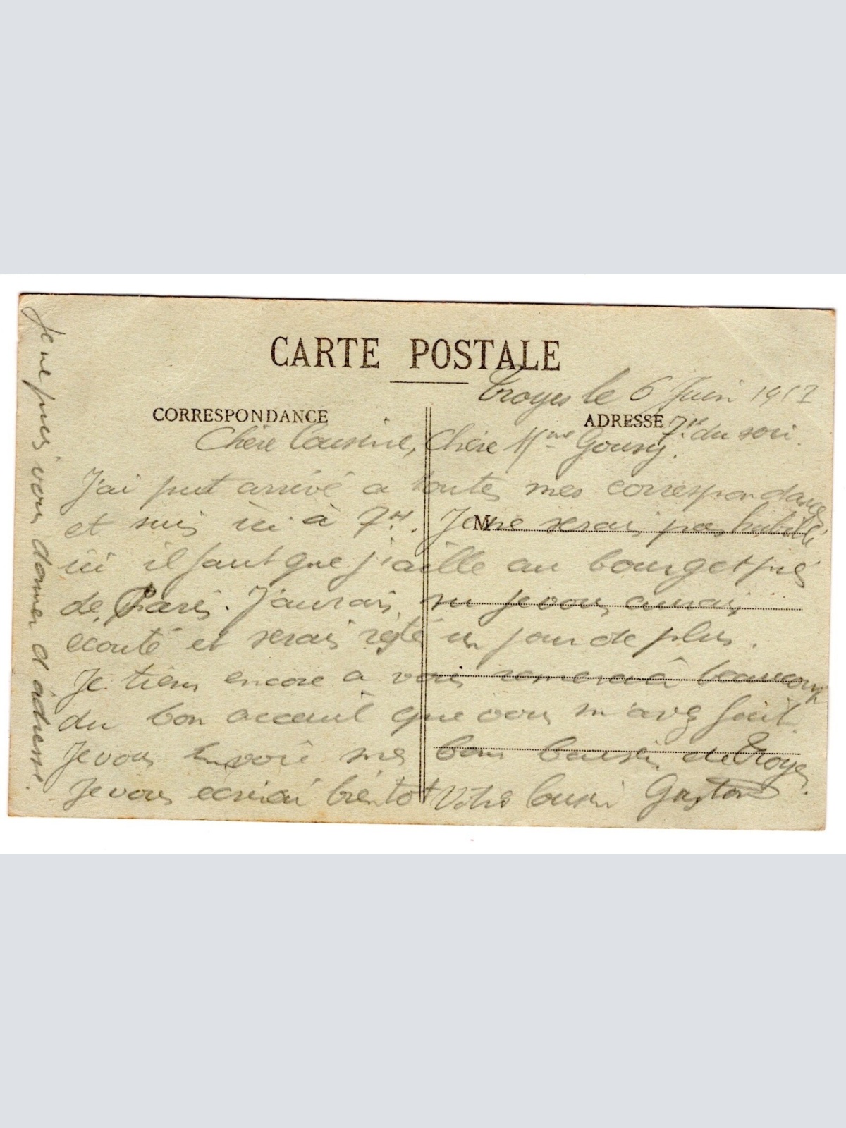 AK, Troyes, Frankreich, Ansichtskarte (S5227)