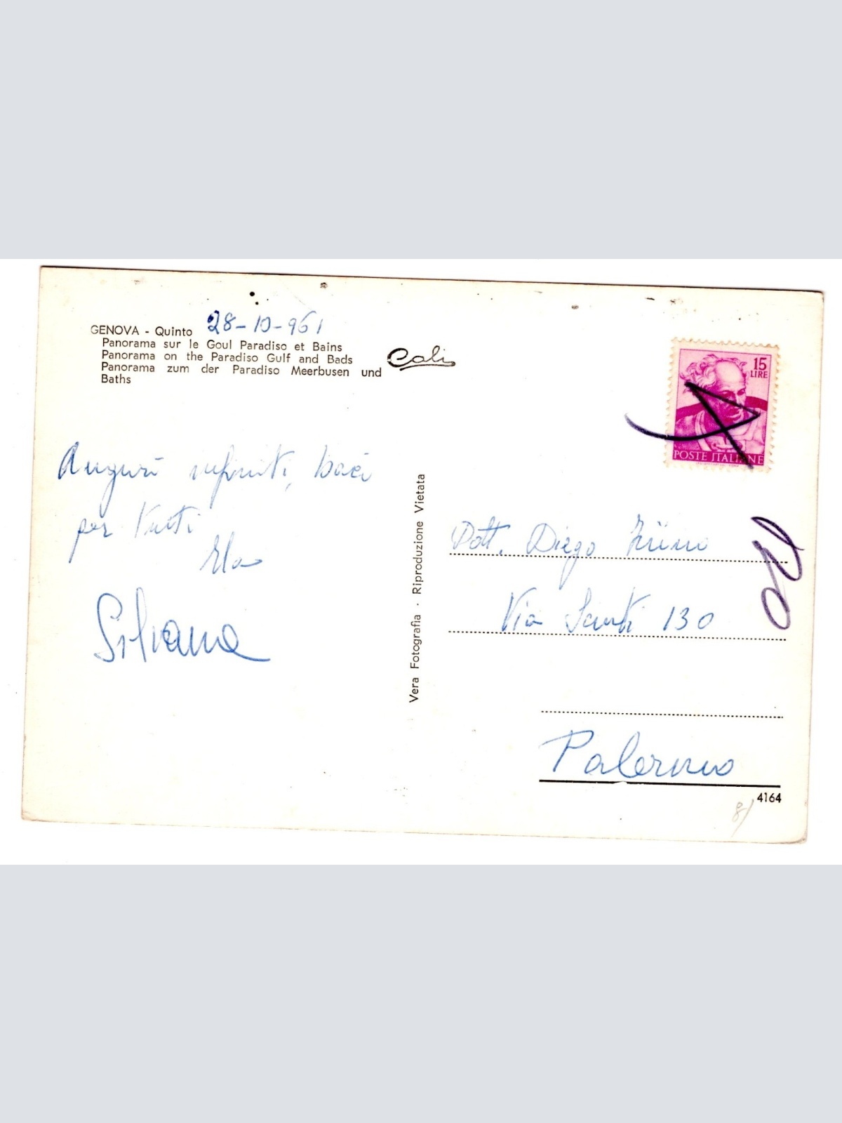 AK, Quinto al Mare, Genova, Italien, Ansichtskarte (S5240)