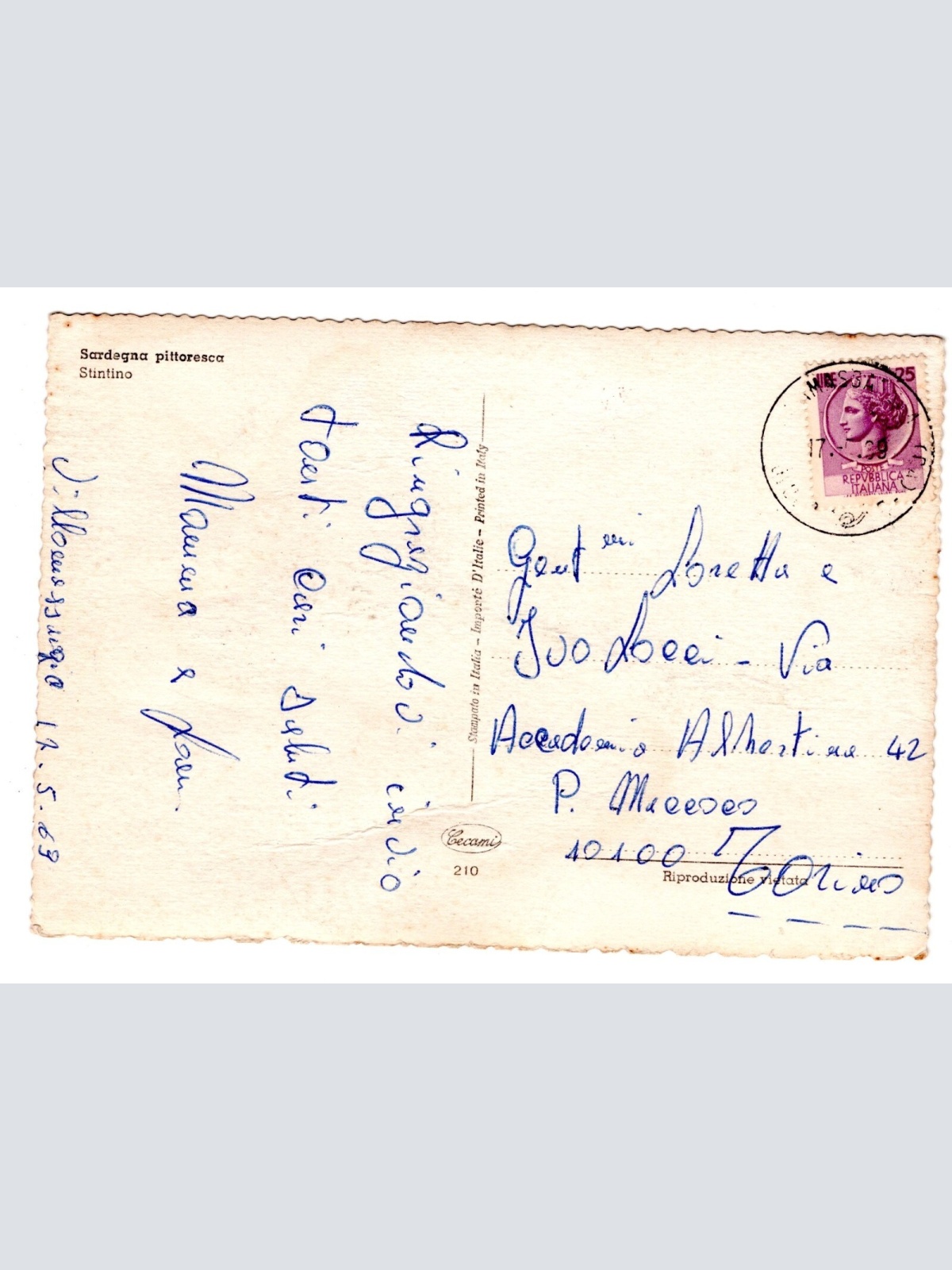 AK, Sardegna pittoresca, Italien, Ansichtskarte (S5244)