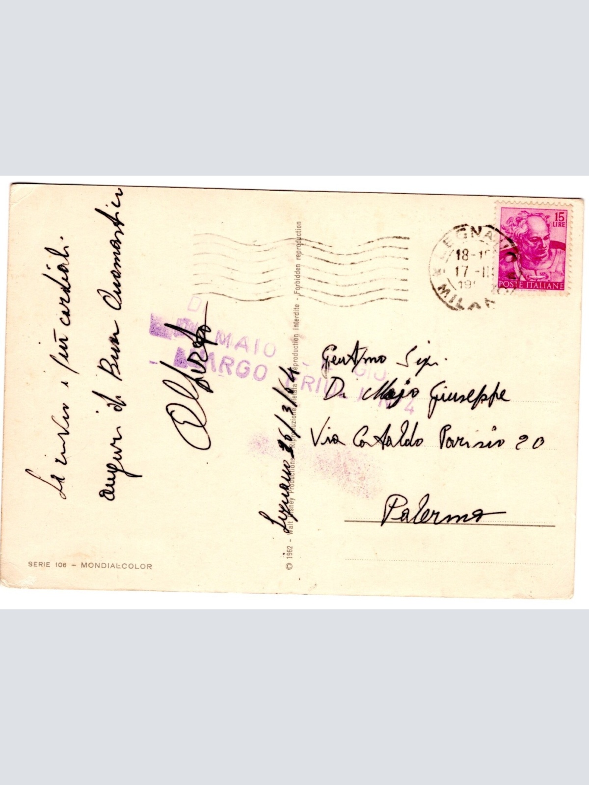 AK, Souvenir di Milano, Italien, Ansichtskarte (S5269)