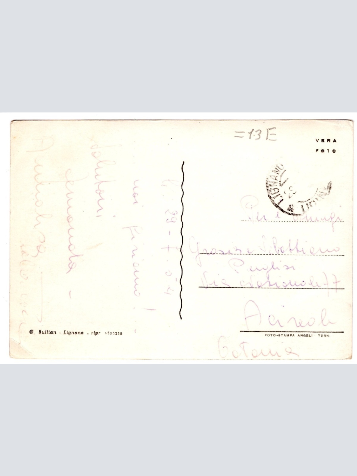 AK, Lignano, Italien, Ansichtskarte (S5275)