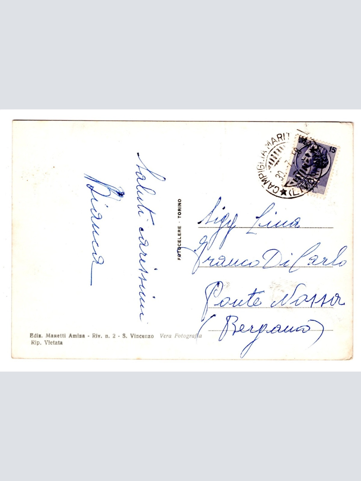 AK, San Vincenzo, Italien, Ansichtskarte (S5283)