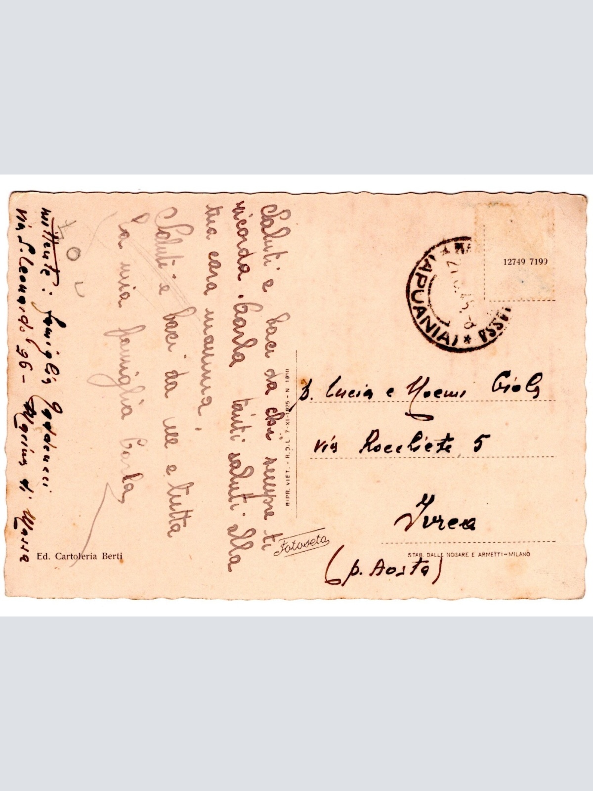 AK, Massa, Panorama, Italien, Ansichtskarte (S5295)