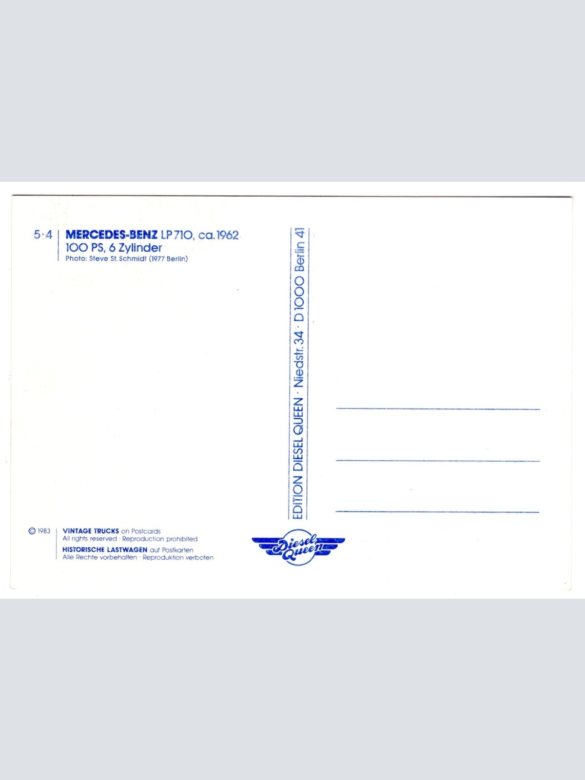 AK, LKW Mercedes Benz LP710, Ansichtskarte (S5310)