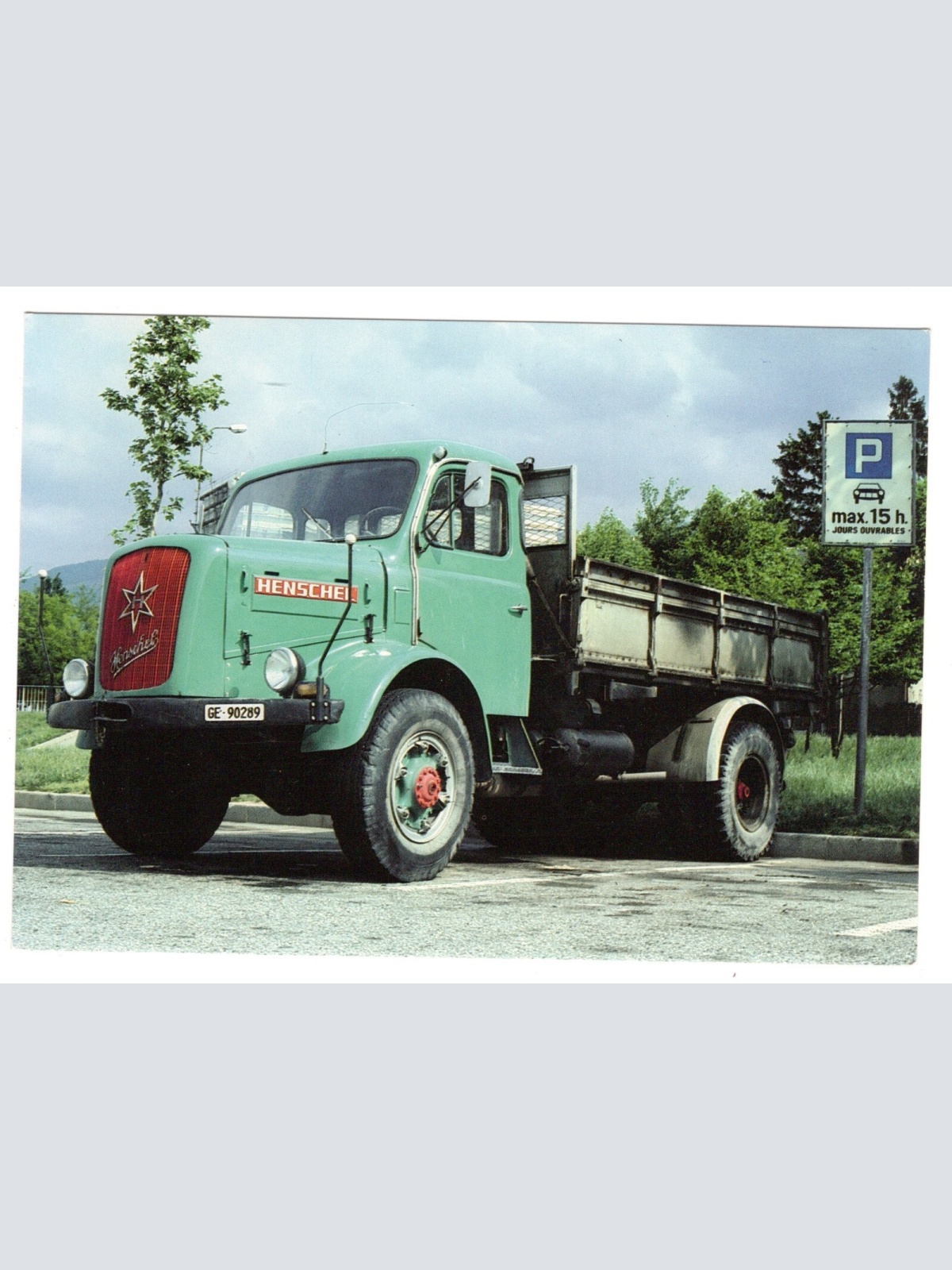 AK, LKW Henschel HS 120 AK, Ansichtskarte (S5311)