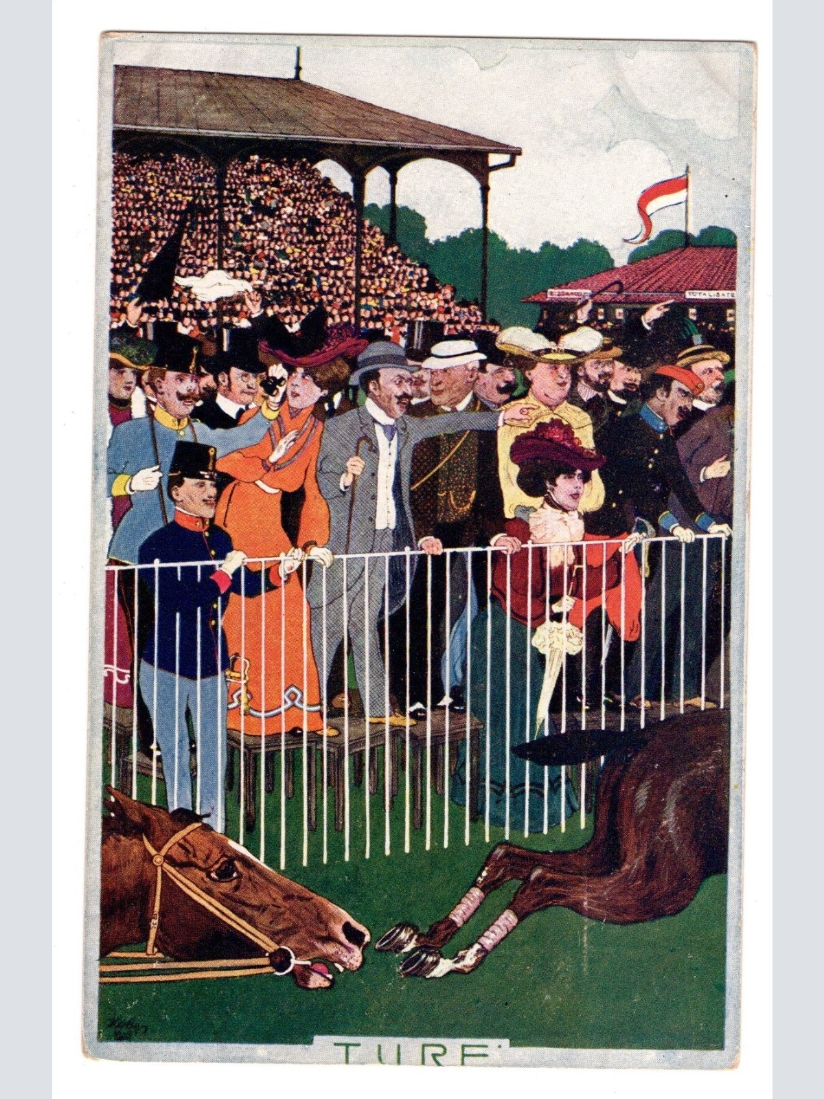 AK, Pferderennen, Ansichtskarte (S5325)