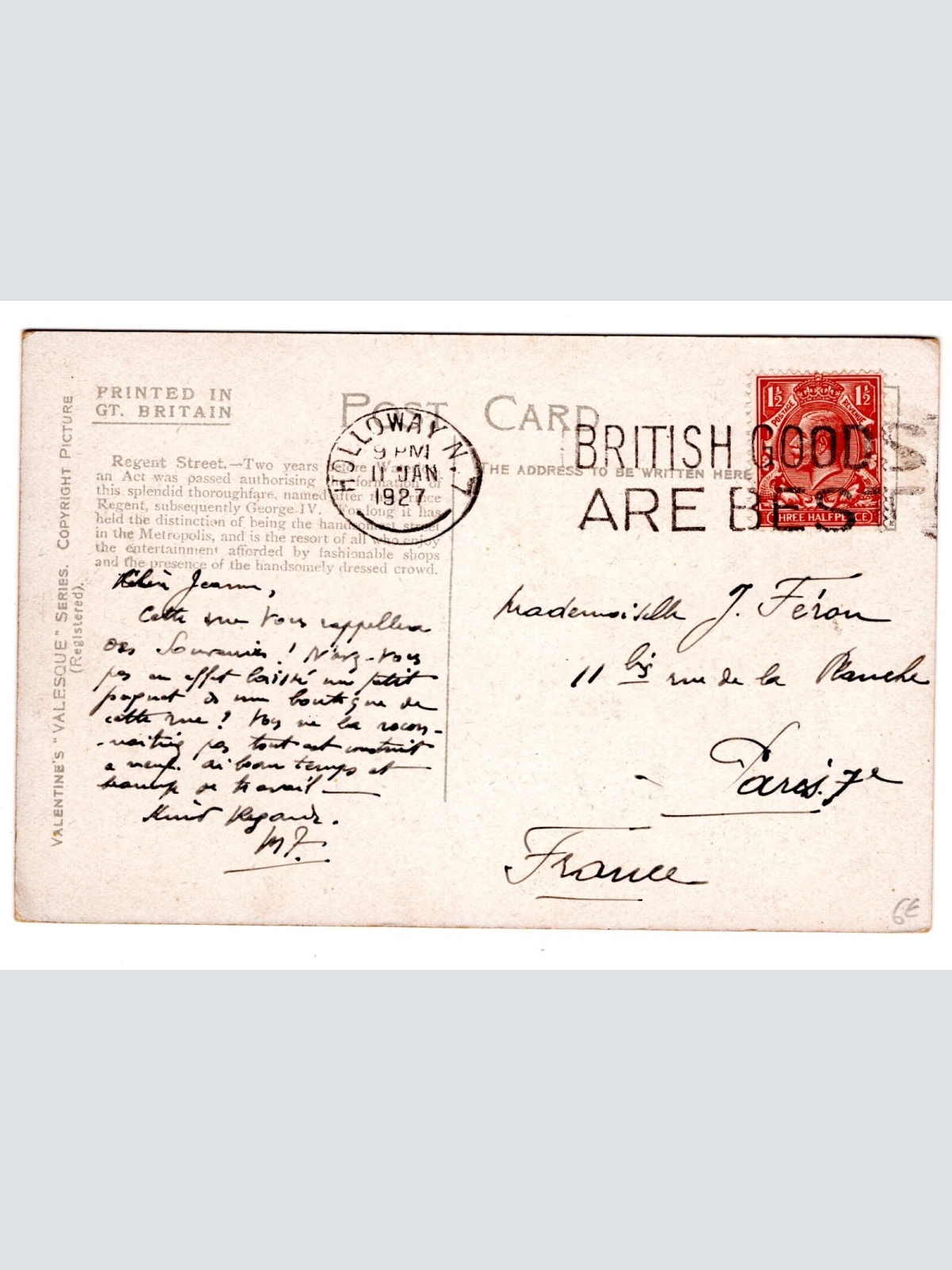 AK, Regent Street, London, England, Ansichtskarte (S5338)