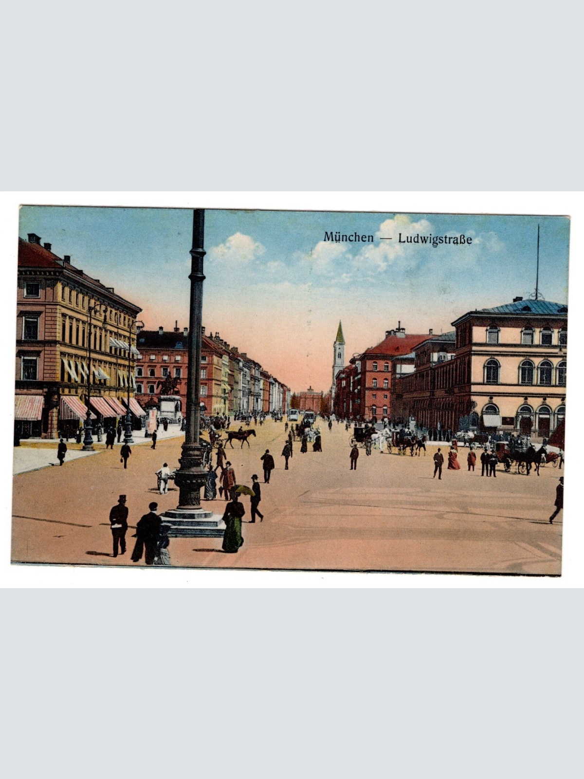 AK, München, Ludwigstraße, Bayern, Ansichtskarte (S5371)