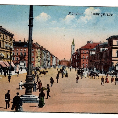 AK, München, Ludwigstraße, Bayern, Ansichtskarte (S5371)