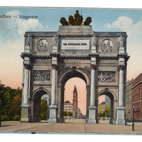AK, München, Siegestor, Bayern, Ansichtskarte (S5372)