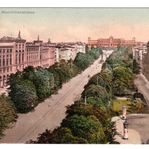 AK, München, Maximilianstraße, Bayern, Ansichtskarte (S5373)