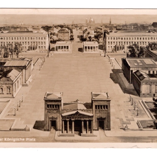 AK, München, der königliche Platz, Bayern, Ansichtskarte (S5374)
