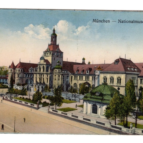 AK, München, Nationalmuseum, Bayern, Ansichtskarte (S5376)