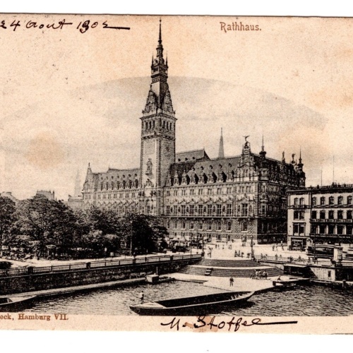 AK, Hamburg, Rathaus, Ansichtskarte (S5378)