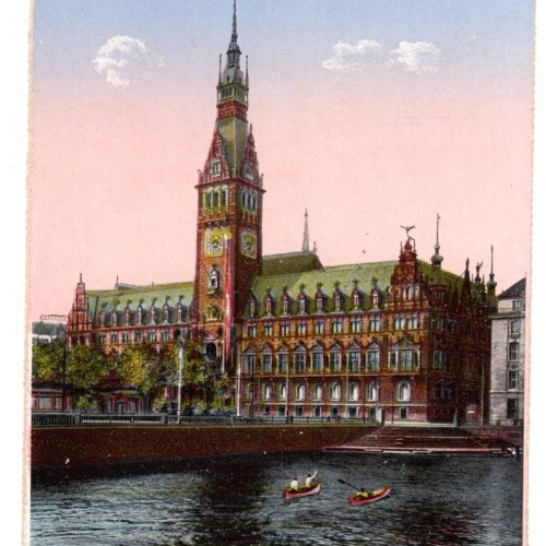 AK, Hamburg, Rathaus, Ansichtskarte (S5383)