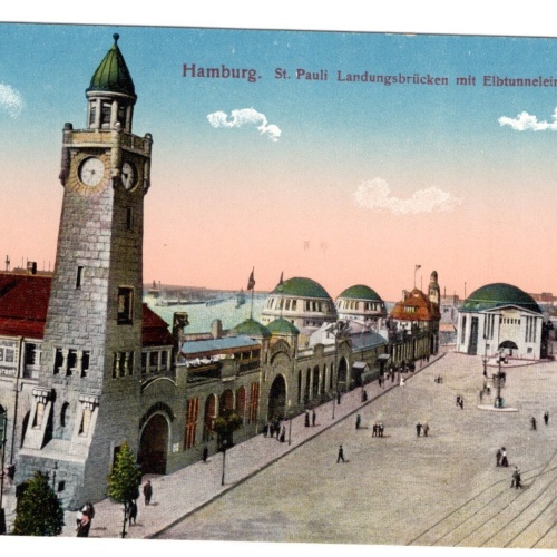 AK, Hamburg, St. Pauli Ladungsbrücken, Ansichtskarte (S5385)