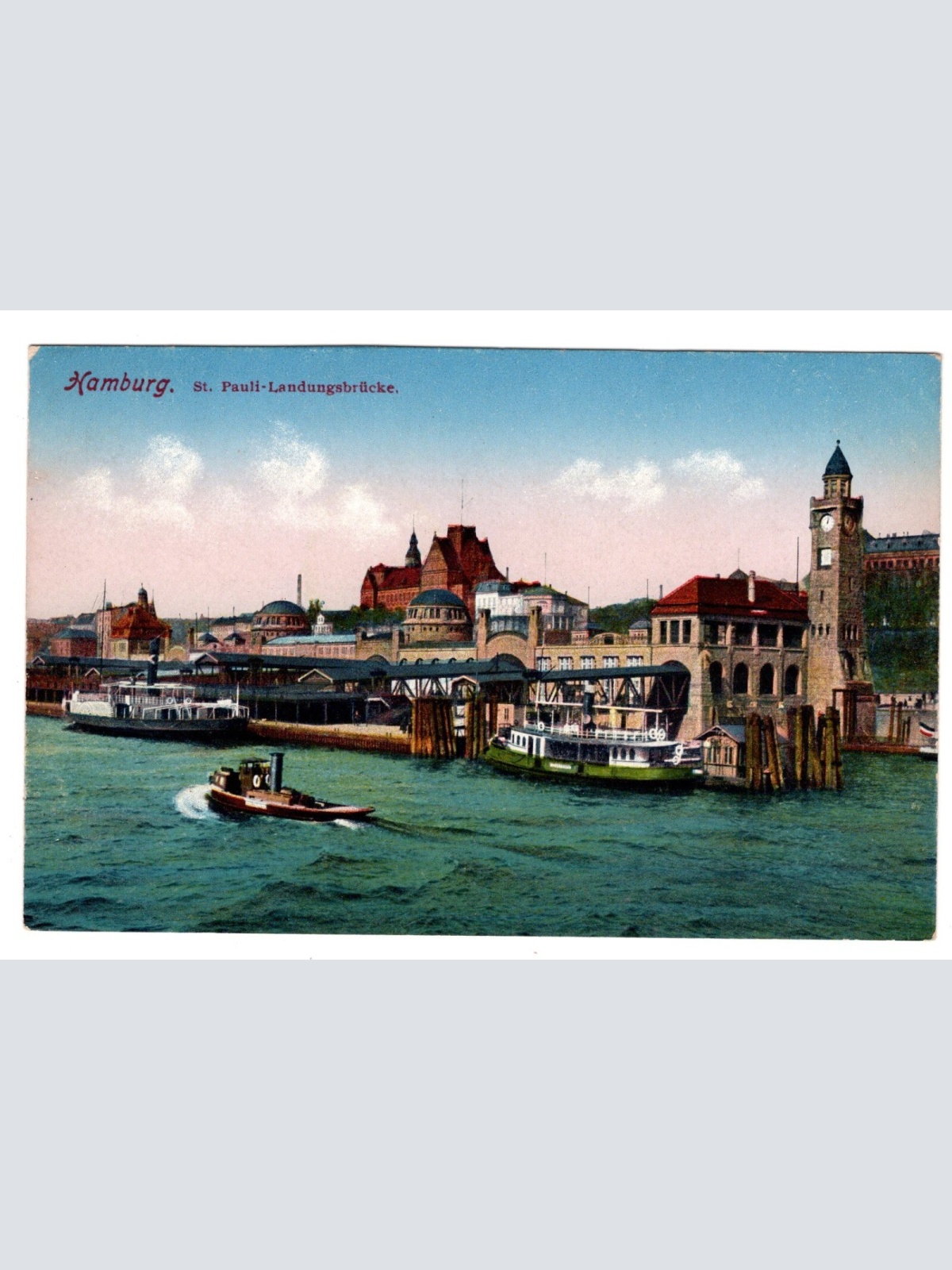 AK, Hamburg, St. Pauli Ladungsbrücken, Ansichtskarte (S5387)