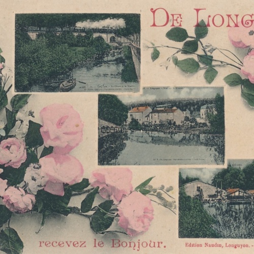 AK aus Longuyon recevez le Bonjour Frankreich Ansichtskarte (14100)