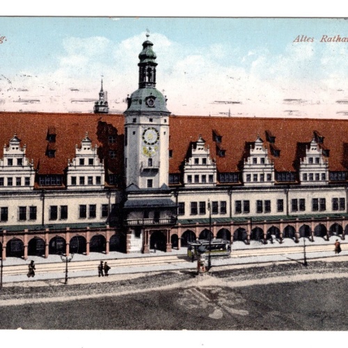 AK, Leipzig, Sachsen, Altes Rathaus, Ansichtskarte (S5405)
