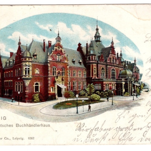 AK, Leipzig, Sachsen, Deutsches Buchhändlerhaus, Ansichtskarte (S5407)