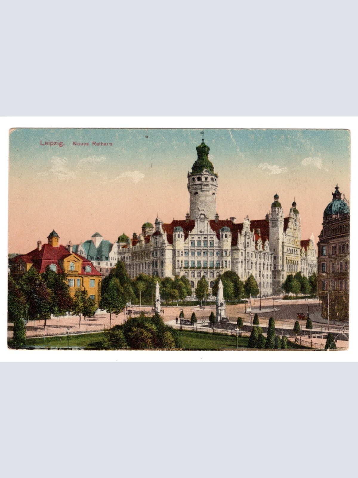 AK, Leipzig, Sachsen, Neues Rathaus, Ansichtskarte (S5412)