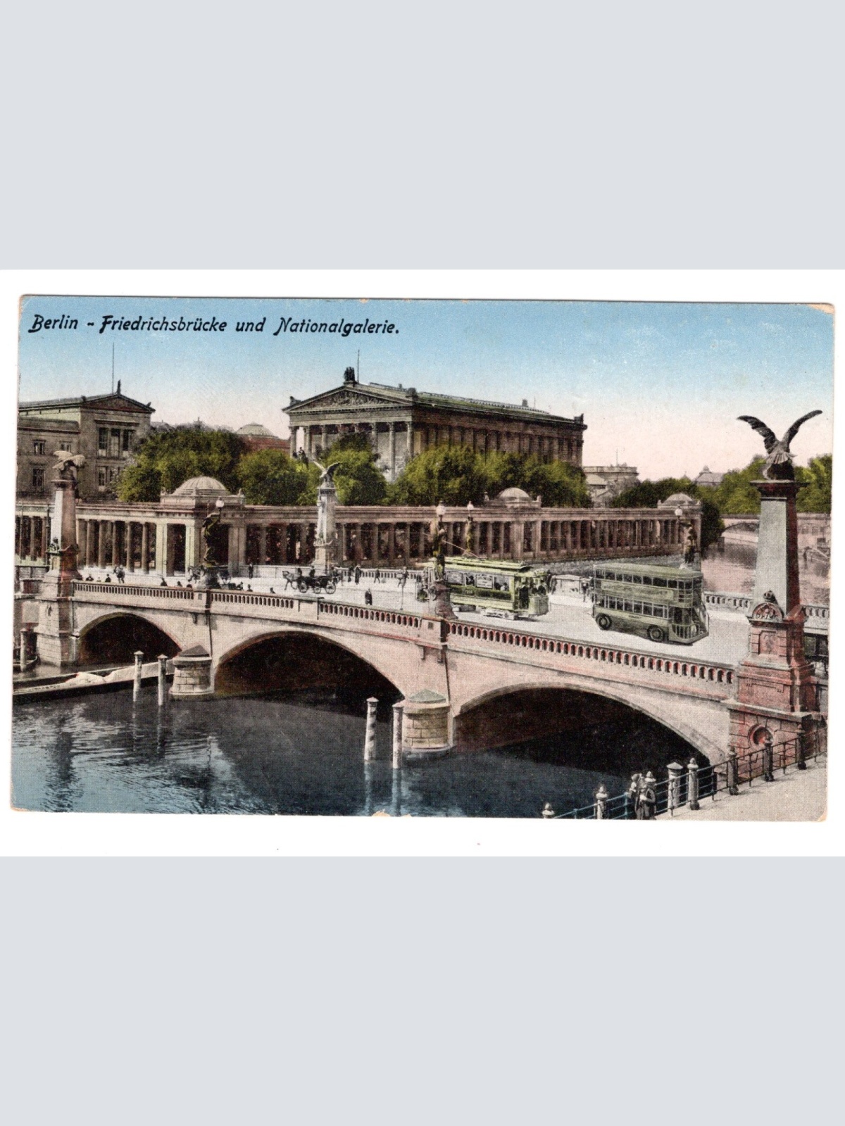 AK, Berlin, Friedrichsbrücke und Nationalgalerie, Ansichtskarte (S5417)