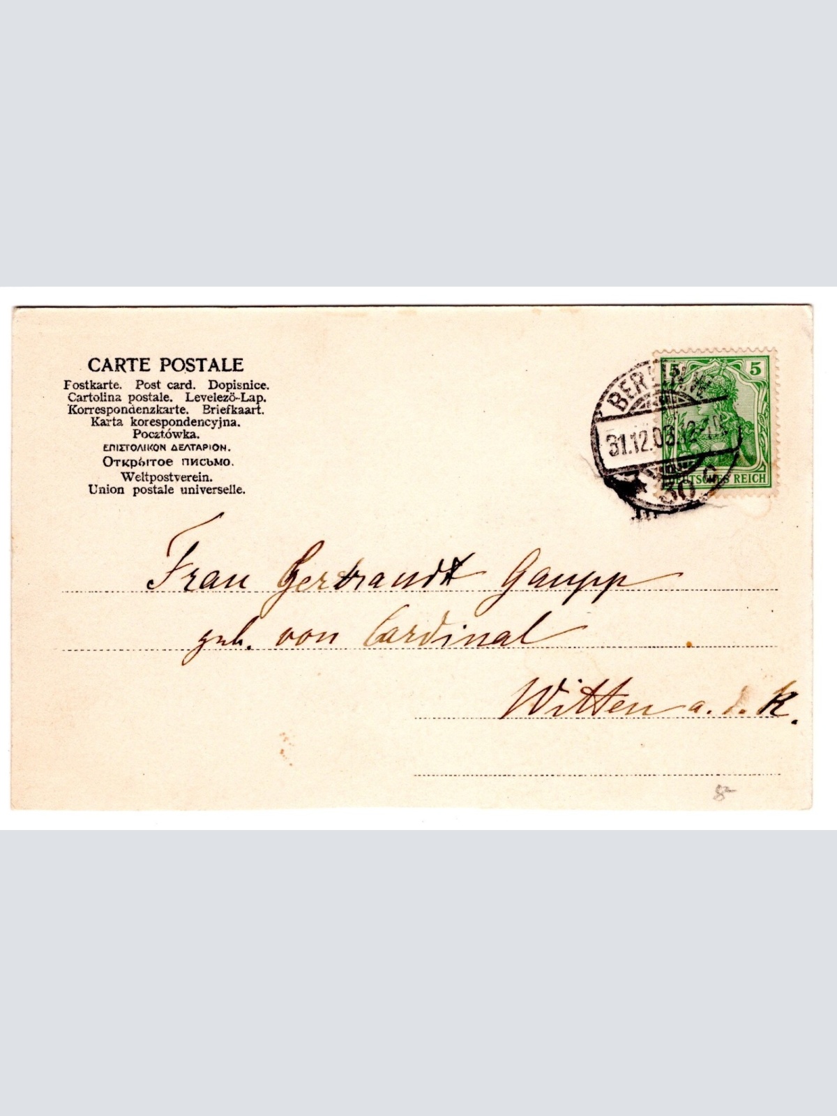 AK, Berlin, Palais Kaiser Wilhelms I., Ansichtskarte (S5422)