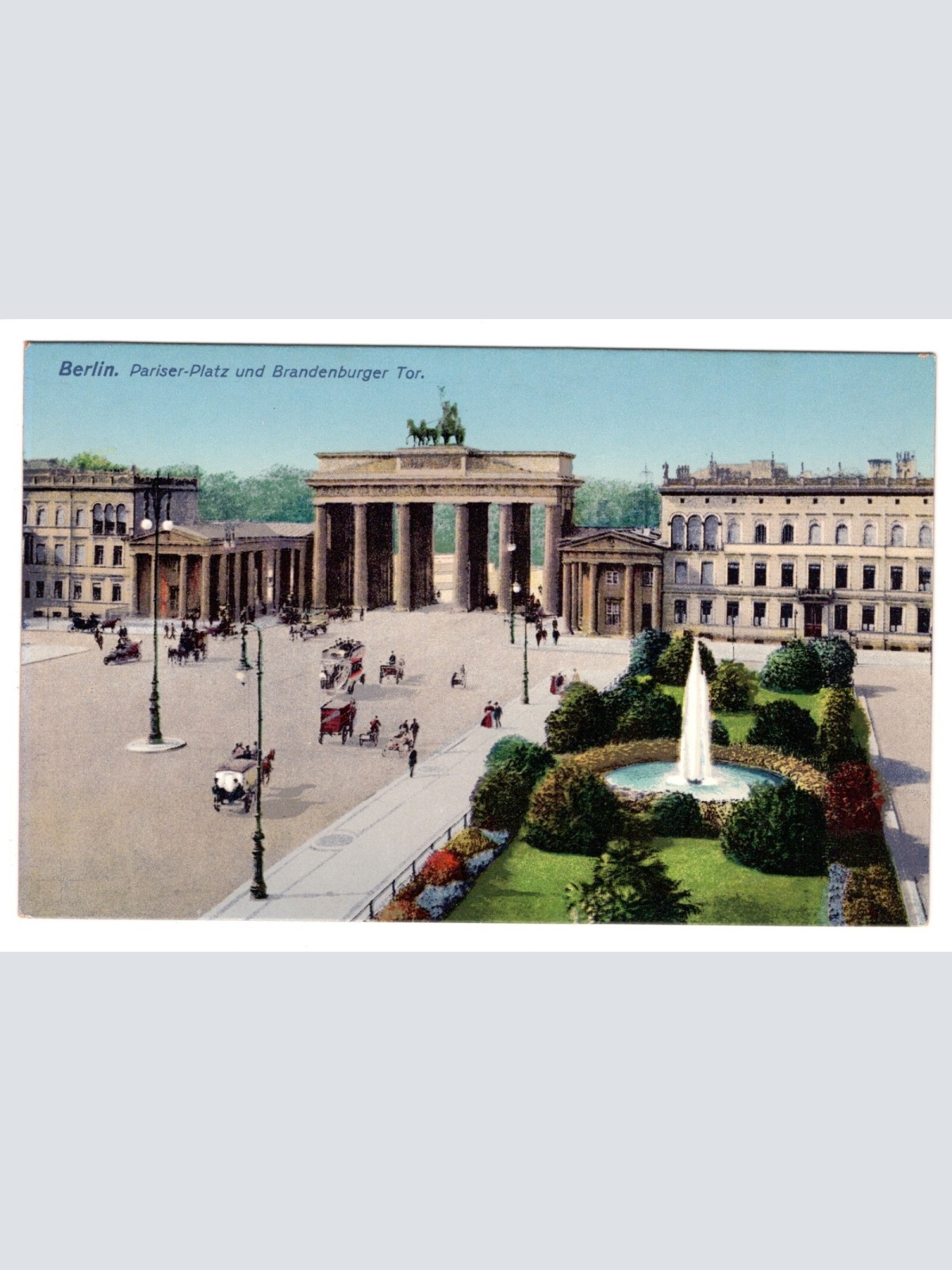 AK, Berlin, Pariser-Platz und Brandenburger Tor, Ansichtskarte (S5433)