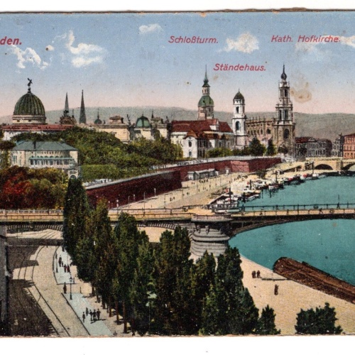 AK, Dresden, Sachsen, Schlossturm, Ständehaus, Ansichtskarte (S5450)