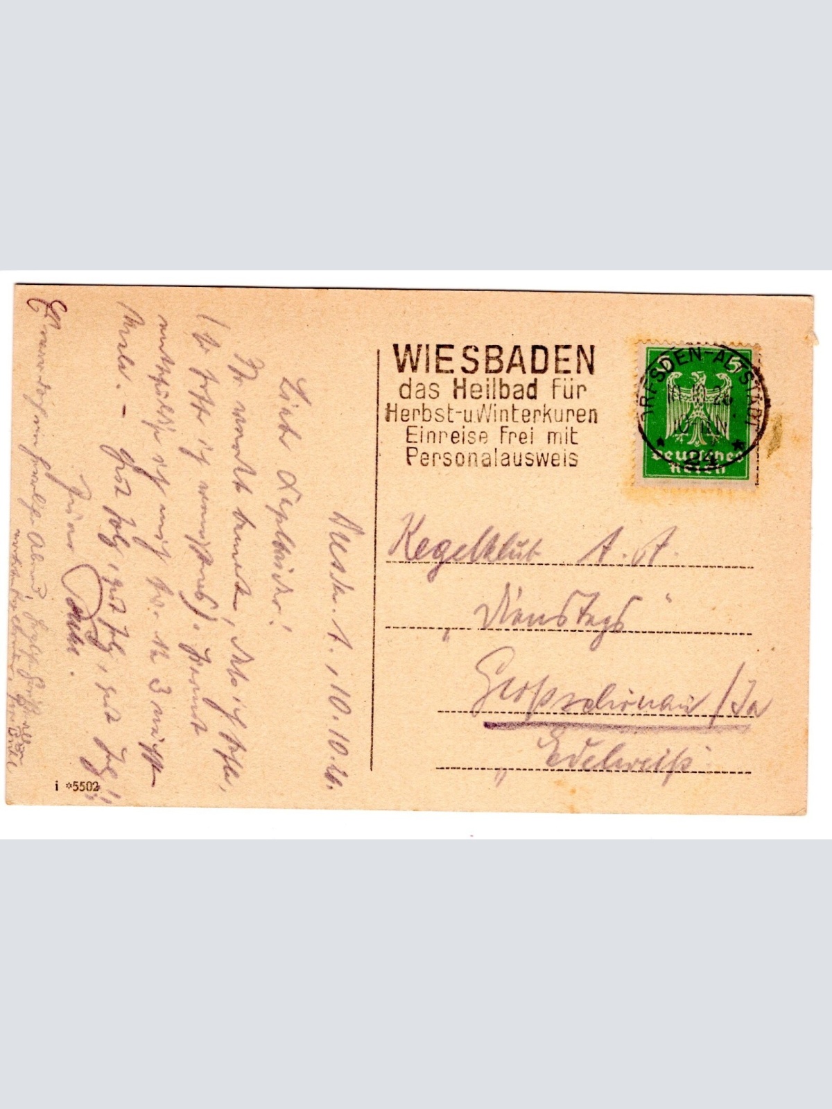 AK, Dresden, Sachsen, Total mit Frauenkirche, Ansichtskarte (S5453)