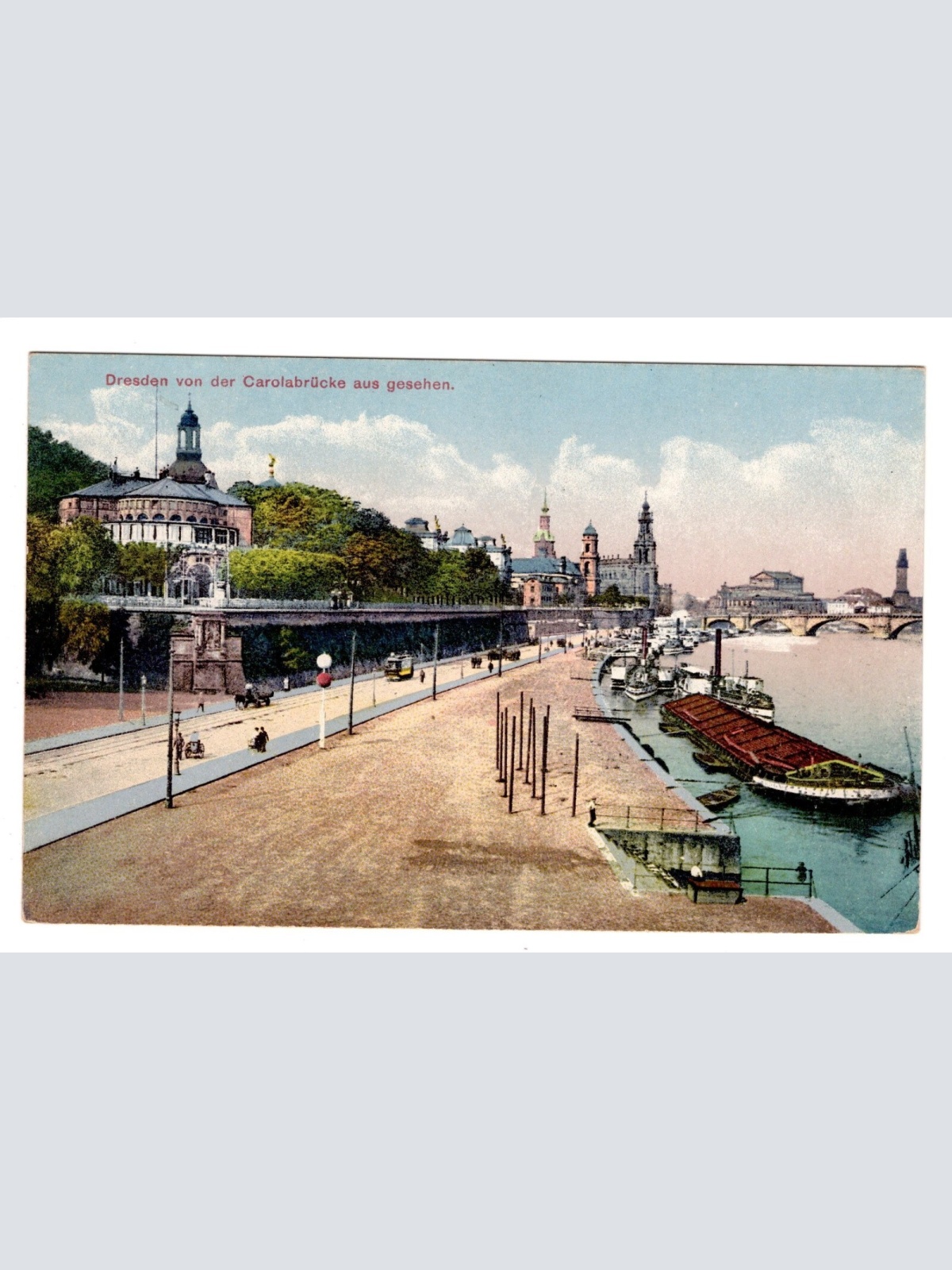AK, Dresden, Sachsen, Von der Carolabrücke aus gesehen, Ansichtskarte (S5464)