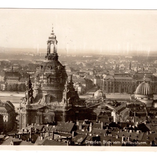 AK, Dresden, Sachsen, Blick vom Rathausturm, Ansichtskarte (S5479)