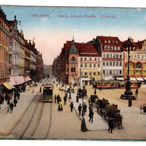 AK, Dresden, Sachsen, König Johann Straße, Altmarkt, Ansichtskarte (S5482)