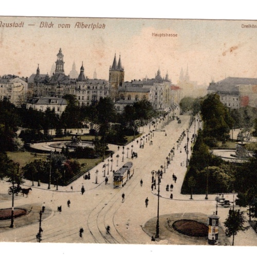 AK, Dresden, Sachsen, Blick vom Albertplatz, Ansichtskarte (S5488)