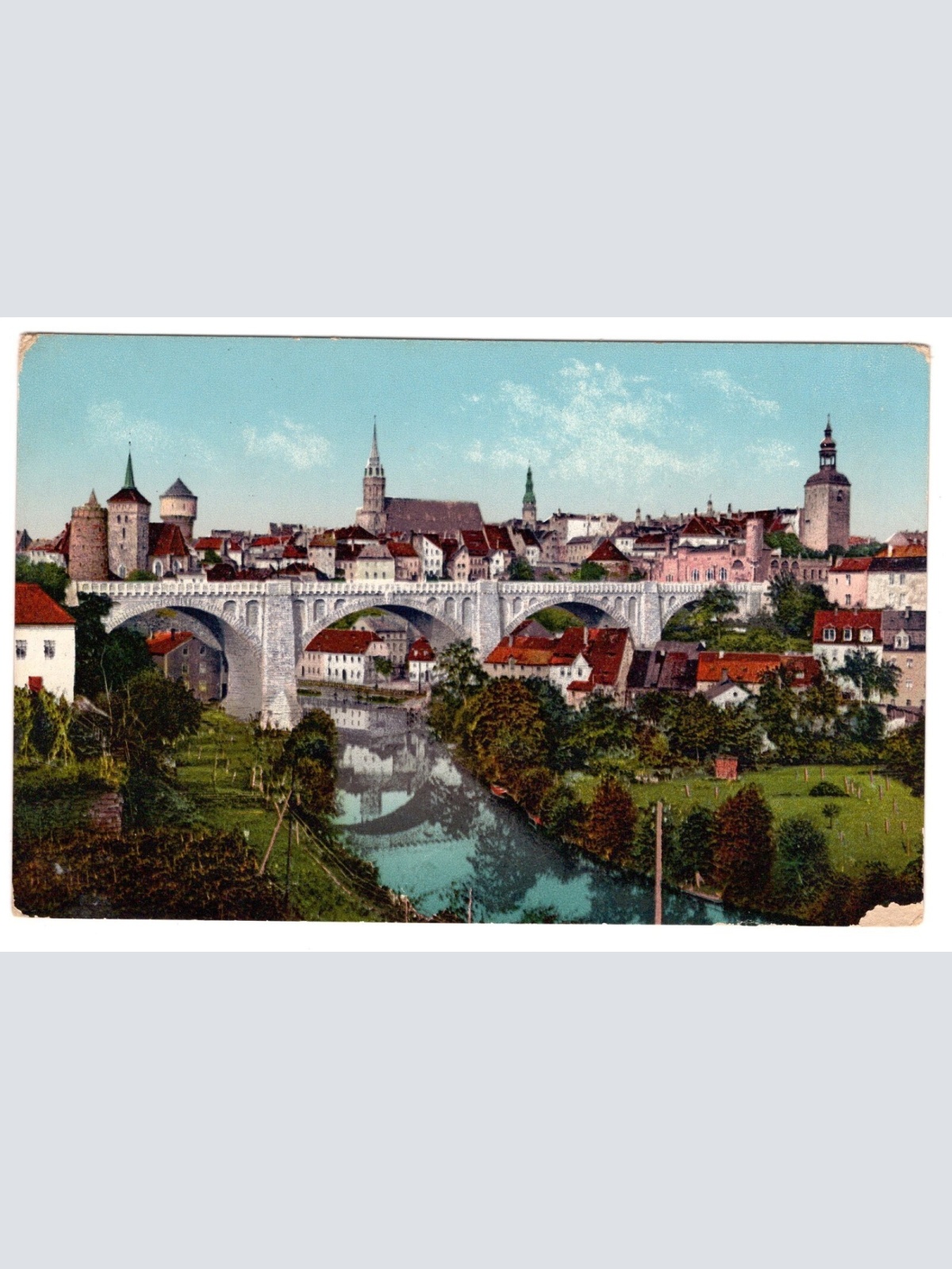 AK, Bautzen, Sachsen, Kronprinzenbrücke, Ansichtskarte (S5496)