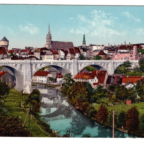 AK, Bautzen, Sachsen, Kronprinzenbrücke, Ansichtskarte (S5496)