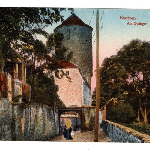 AK, Bautzen, Sachsen, am Zwinger, Ansichtskarte (S5500)