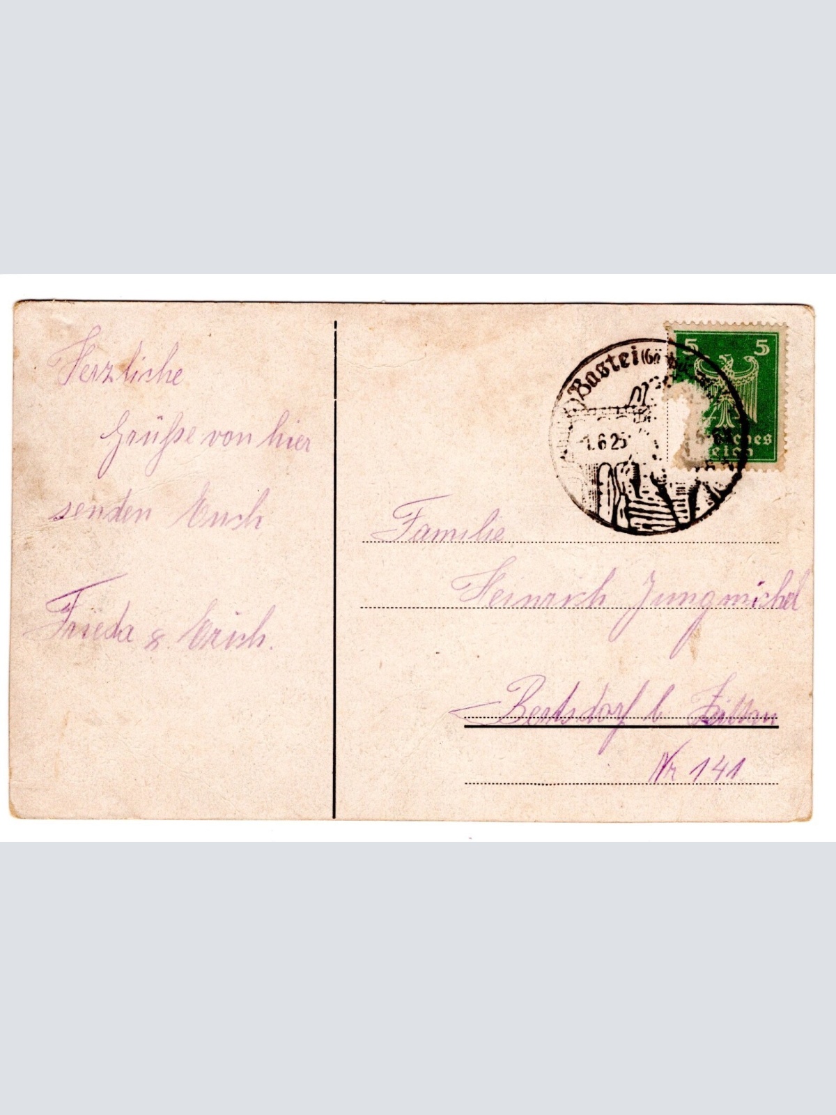 AK, Königstein Stadt und Festung, Sachsen, Ansichtskarte (S5507)