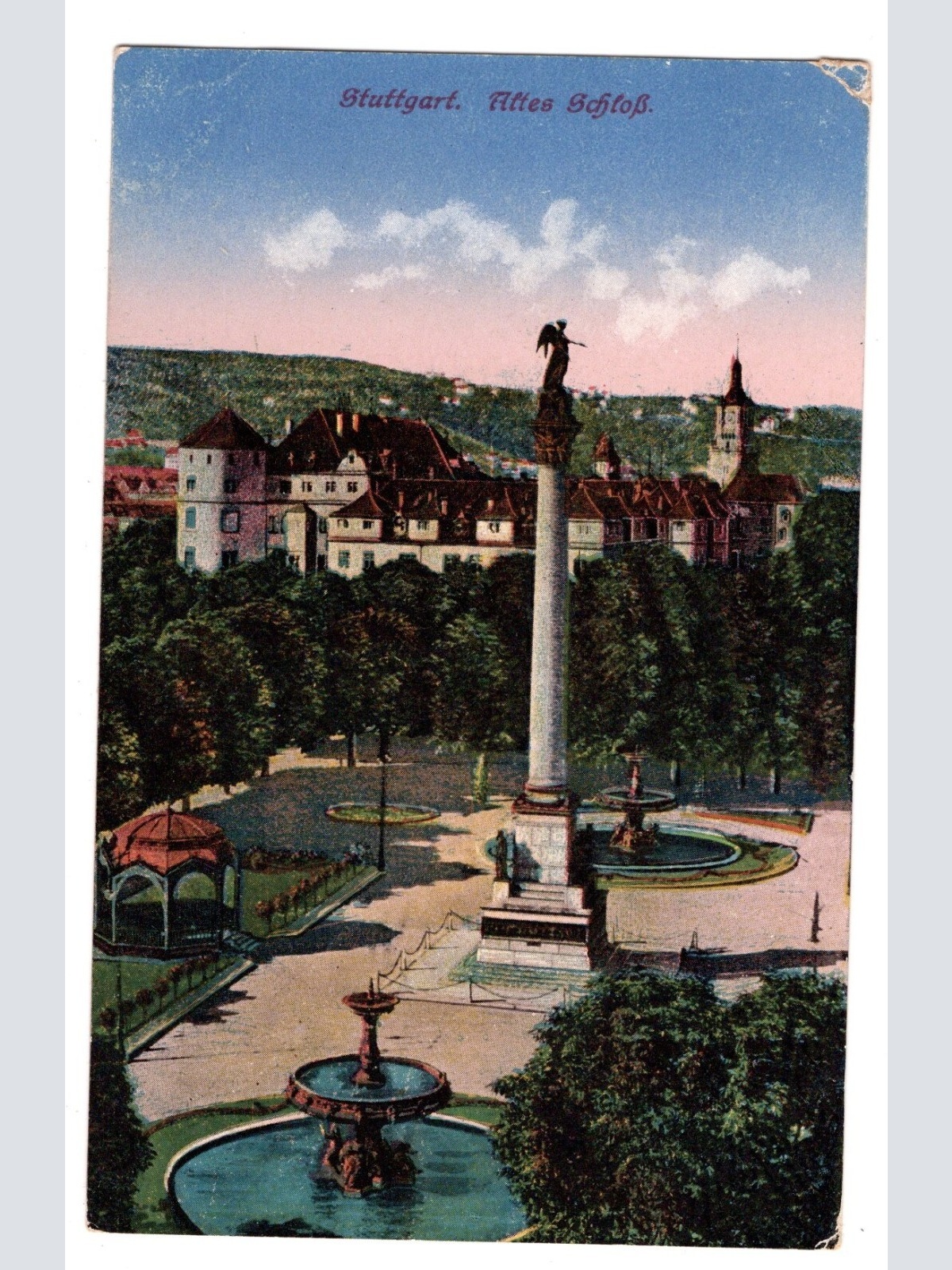 AK, Stuttgart, Baden-Württemberg, Altes Schloss, Ansichtskarte (S5509)