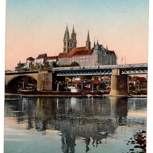 AK, Meissen, Eibbrücke, Sachsen, Ansichtskarte (S5516)