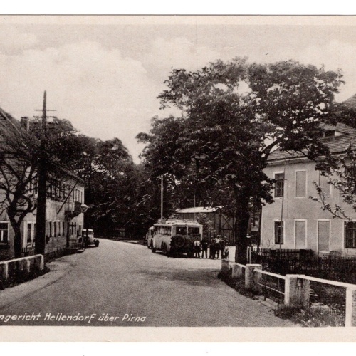 AK, Erblehngericht Hellendorf über Pirna, Sachsen, Ansichtskarte (S5541)