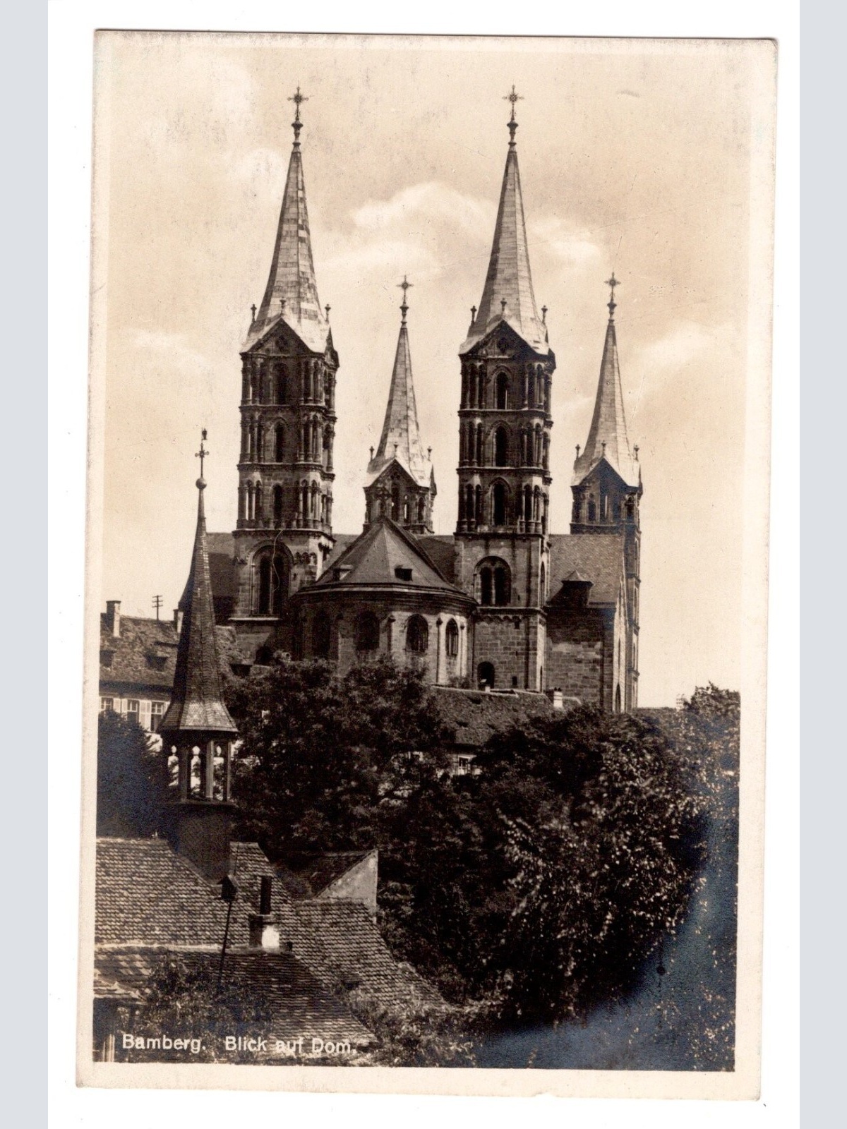 AK, Bamberg, Bayern, Blick auf Dom, Ansichtskarte (S5552)