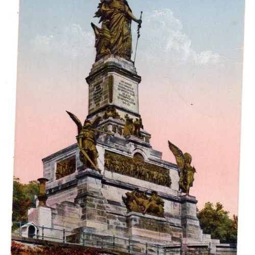 AK, Rüdesheim am Rhein, Hessen, Nationaldenkmal Niederwald Ansichtskarte (S5555)