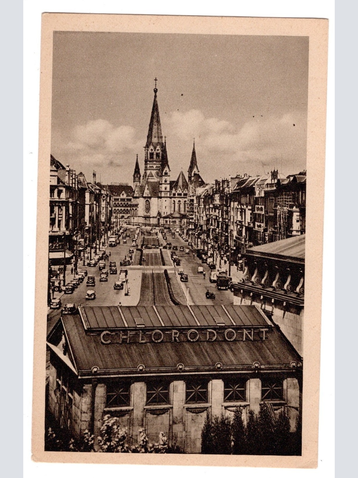 AK, Berlin, Blick auf die Kaiser Wilhelm-Gedächtniskirche, Ansichtskarte (S5562)