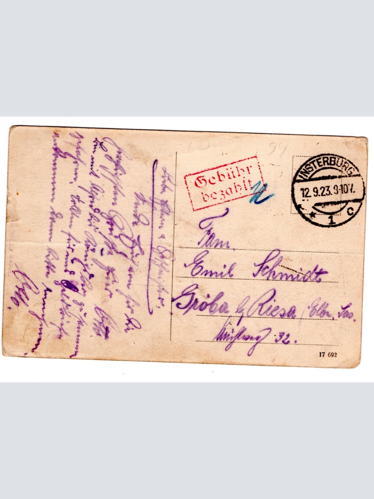 AK, Insterburg, Russland, Ansichtskarte (S5565)