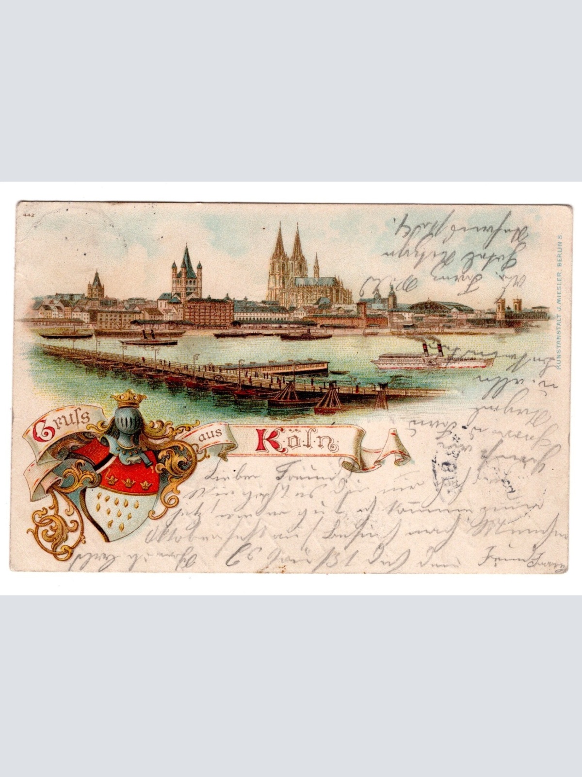 AK, Köln, Nordrhein-Westfalen, Litho, Ansichtskarte (S5576)