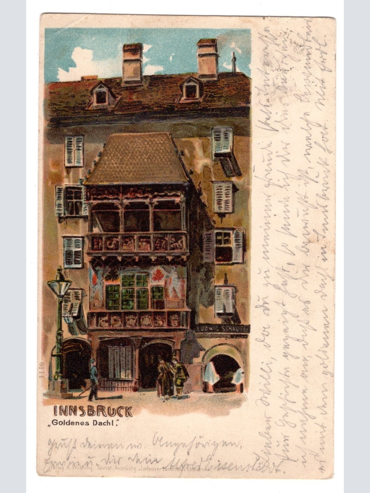 AK, Innsbruck, Goldenes Dachl, Tirol, Ansichtskarte (S5592)